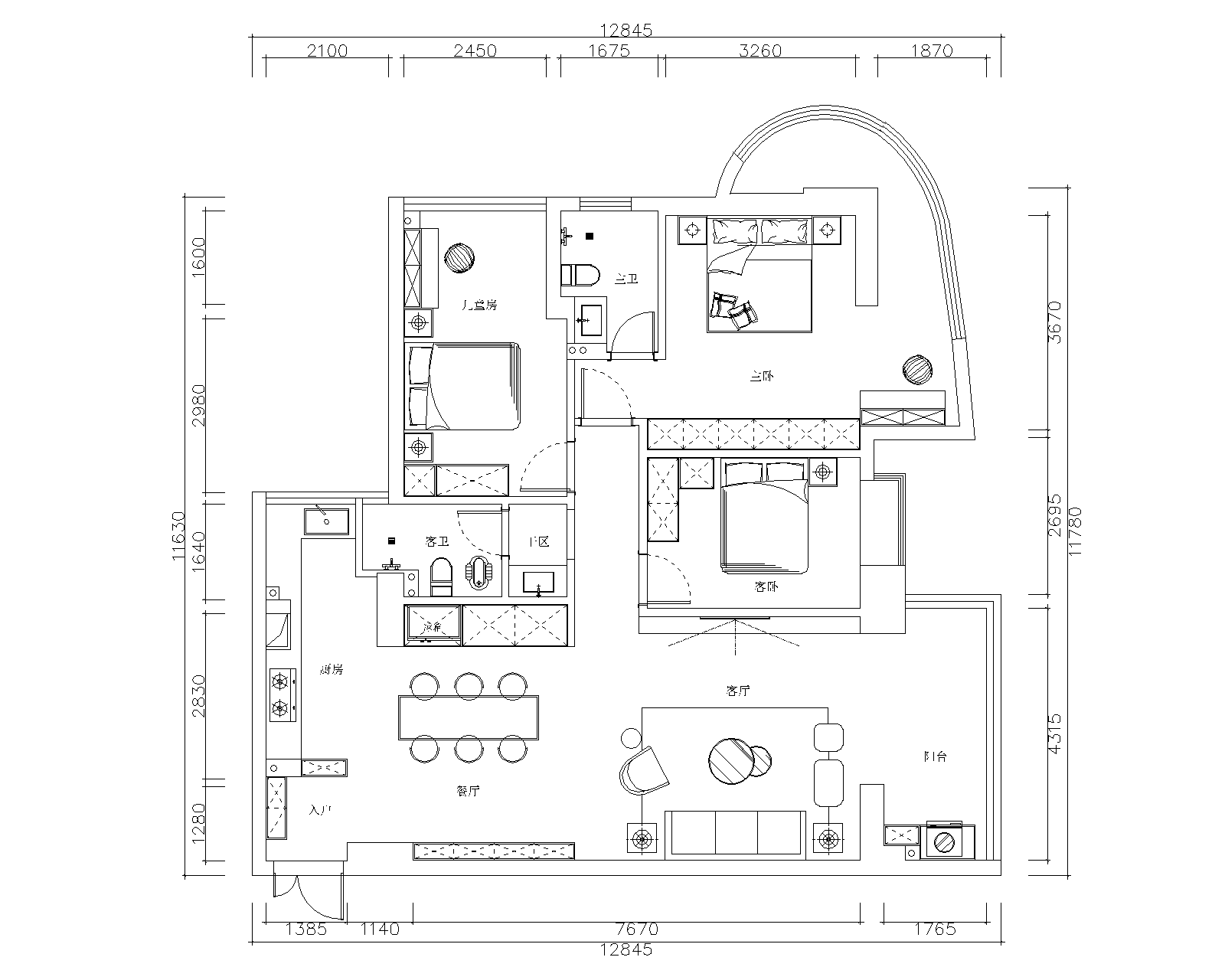 三葉石新作 | 華泰壹品125㎡，簡約純粹的美